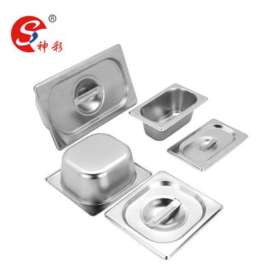 China American or European Style Gastronom Stainless Steel Ice Cream Container Food GN Pan for sale