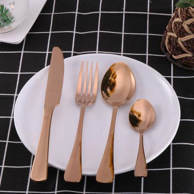 China Sustainable Colored Cutlery Set For Part 304 Stainless Steel Cutlery To Wedding for sale