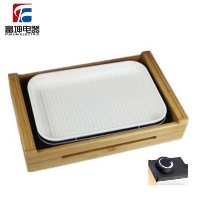 China Healthy Ceramic Coating Non-Stick Table Top Teppanyaki Electric BBQ Grill for sale