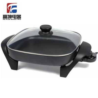 China Sustainable Square Electric Deep Fryer Die Casting Vessel With Non-stick Baking Pan FK 1010 High Grade for sale