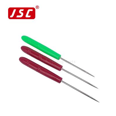 China Factory Sewing Machine Parts Leather Trim Open Awl Plastic Straight Needle Tool Handle Sewing Awl for sale