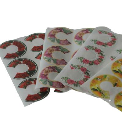 China Soft Design Custom Printing Synthetic Waterproof Sticker Cosmetic Seal Stickers for sale