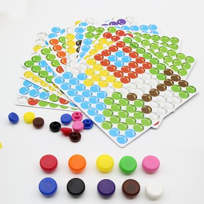 China Hot Sale Teaching Puzzle Mosaic Toy Children Plastic Intellectual Educational Toy Mushroom Nail Shape Kid for sale