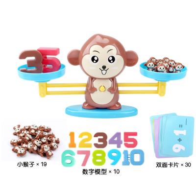 China STEM Teaching Math Counting Game Weighing Monkey Balance Steam Educational Toys For Gift for sale