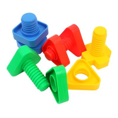 China Cheap Plastic Construction Toy Factory Building Set Big Toy Nuts And Bolts Toy For Kid for sale