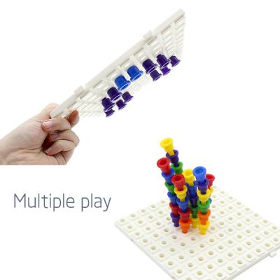 China Early Educational Tools Peg Board Set Montessori Toy Hand and Eye Coordination Training Kids Toys for Children for sale