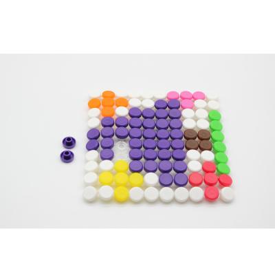 China Playing Hot Selling Creative Mosaic Pegboard Puzzle Mushroom Nails Peg Puzzles Educational Learning Toys For Children for sale