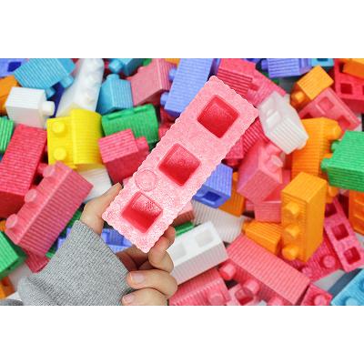 China Large Safety Building Block PPE Foam Block Soft Foam Building Block For Kids Indoor Play for sale