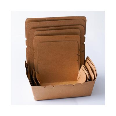 China Recycled Materials Best Customized Colors And Shapes Folding Food Box For Caterer Or Picnic And Party for sale