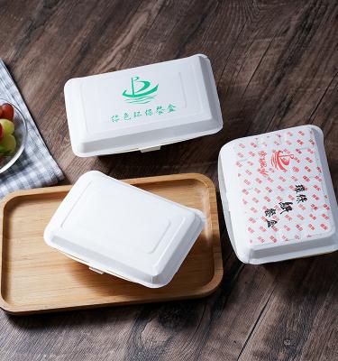 China Recycled Materials Craft Paper Disposable Lunch Box for sale