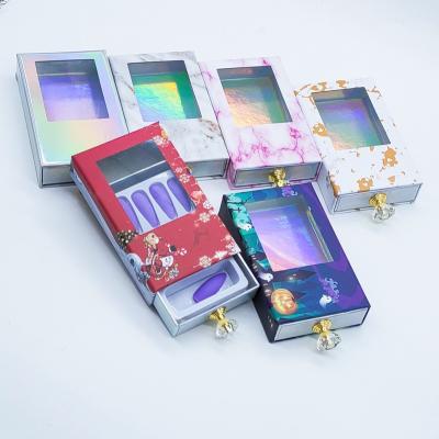 China Handmade Wholesale Perfume Big Box Luxury Travel Sized Christmas Halloween Drawer Nail Art Box With Tray for sale