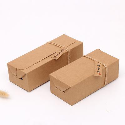 China Brown Paper Supermarket Biodegradable Hot Sale Gift Box Food Box Packaging Kernels Cashew Nuts Box For Snack for sale