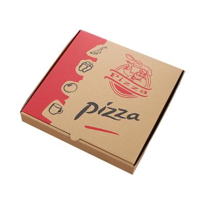 China Recycled Materials Manufactures Cheap Packaging Box 13 18 Inch Square Disposable Kraft Paper Pizza Boxes For Restaurant for sale