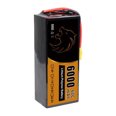 中国 6S 22.2V 6000mAh 35C UAV ドローン用 LIPO バッテリー XT60/XT90-S/EC5/EC3/Deans など 販売のため