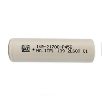 China Gran stock INR21700 Batería 3.7V 4200mAh 4500mAh Células de batería Molicel P42A P45b en venta