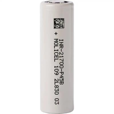 Китай Low Temperature 21700 battery Molice INR21700-P45B 4500mAh P45B 3.7V Lithium ion rechargeable battery cell продается