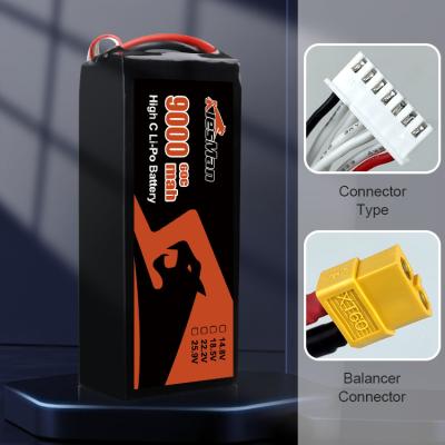 中国 Capacity Klesman 6S1P 22.2V 9000 MAh FPV Drone Battery with XT60 Connector 販売のため