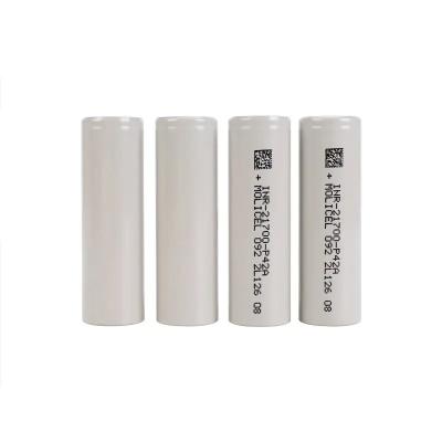 China 4200mAh Capaciteit Lithium Grade A Molicel P42A 4200Mah 3.7V 21700 Oplaadbare batterij Te koop