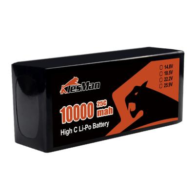 China 23.1V 10000mAh 60C FPV 6S Lipo Drone Battery 1120g High Capacity for UAV for sale