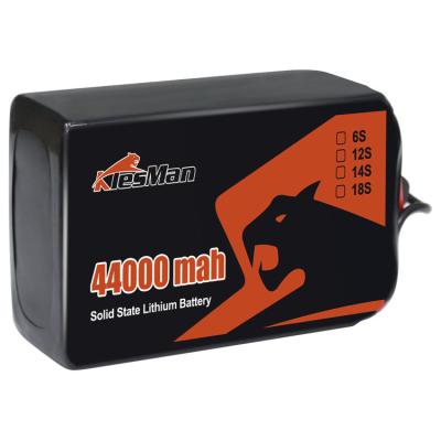 China Baterías para drones de estado sólido 44000mAh 22.2V 6S LiPO Batería explosión 10C para gran carga Multirotor FPV Drone Hexacopter Octocopter en venta