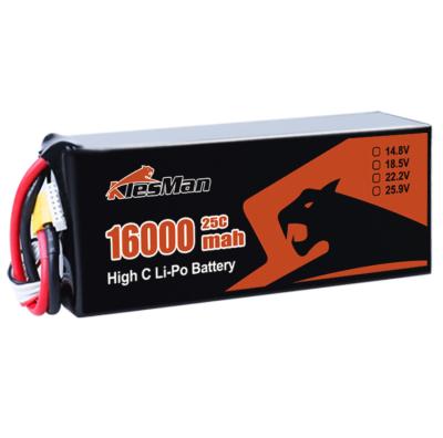 Cina Batteria Lipo ad alta capacità 16000 MAh XT60 6S 23.4V 25C per drone FPV in vendita