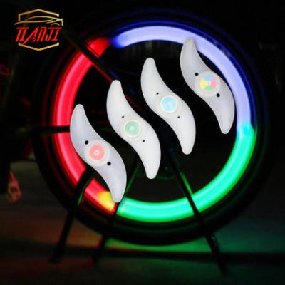 China Durable Waterproof Bicycle Spoke Light 3 Modes Led Bike Wheel Light Easy To Install Bicycle Safety Warning Light With Battery for sale