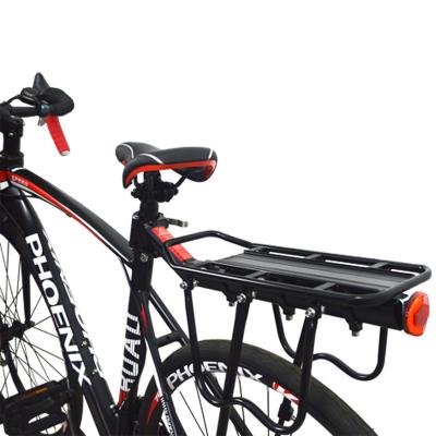 China Durable Bicycle Carrier Aluminum Alloy Seat Luggage Rack Cycle Quick Release Back Rack for sale