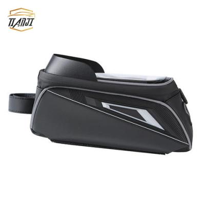 China Ourtdoor Sports Travel Front Frame Bag Waterproof Bicycle Phone Mount Phone Case Holder Bicycle Bag Cycling Top Tube Frame Bag for sale