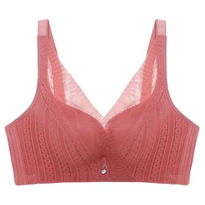 China 2021 Hot Sale Comfortable Lace Cotton Radio Antibacterial Push Up Women Bra for sale