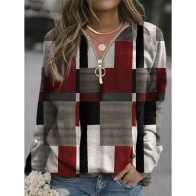 China Wholesale High Quality Breathable Plus Size Casual Hoodies Women's Plaid Cashmere Blazer Sweater Hoodie for sale