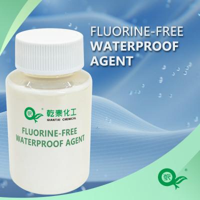 China Agente impermeable libre de flúor Tiene un excelente efecto anti-aplastamiento Alta resistencia a la descamación A prueba de agua, resistente al aceite y propiedades respetuosas con el medio ambiente No contiene alga orgánica en venta