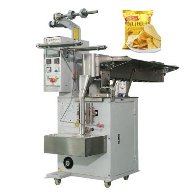 China Automatic small food apple lays jackfruit cassava potato chips snack packing machine with nitrogen flushing for sale