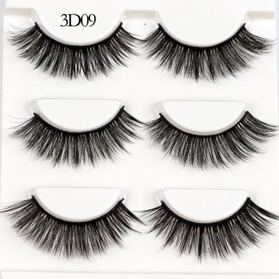 China Long Natural Supply 3D Fluffy 5D Mink Eyelashes Dropshipping Mix Beauty Styles 18Mm Real Natural Mink Eyelash Vendor for sale