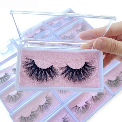 China Long 100% Real Mink False Mink Eyelash Vendor High Quality Natural 3D Handmade 25mm Cruelty Free Eyelashes for sale