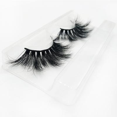 China Natural Wholesale Private Label Long Lashes 25 Mm 5D Fluffy Luxury Dramatic Mink Bulk Real Lashes Lashes for sale