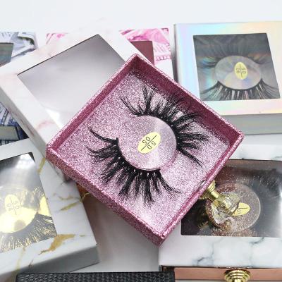 China Wholesale Long Natural 3D Luxury 5D Mink Lashes Private Label 20Mm Mink Lash Super Fluffy 22Mm Fluffy 25Mm Mink Eyelashes for sale