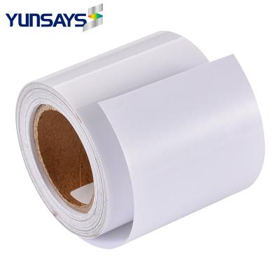 China Transparent Laser Jet Label Printer Color Roll Selling Paper Inkjet Waterproof Hot Adhesive Sticker Paper for sale