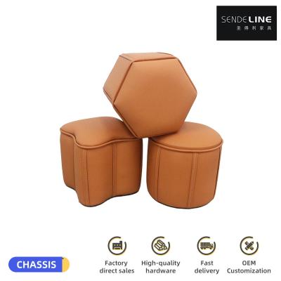 China PU Minor Stool Chair  Household Commercial Custom Shape Color for sale