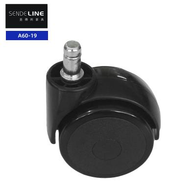 Cina 60 mm Poltrone da ufficio di nylon Ruote di ricambio mobili Mute Casters in vendita