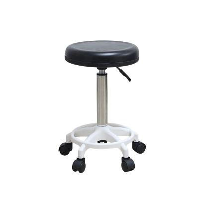 China PU Round Rotary Lifting Stool One Time Fermentation Molding Cushion 330mm Diameter for sale