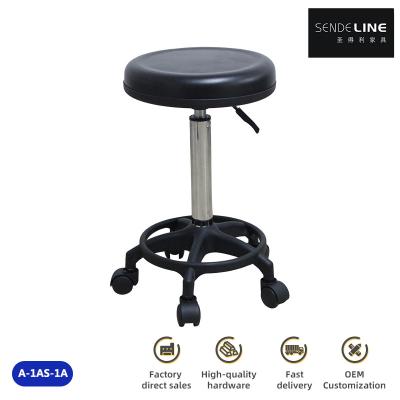 China PU Chair Black Round Cushion One-time Fermentation Molding Seat Bag 330mm Diameter for sale