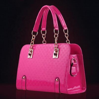 China PORTABLE Fashion Designer Ladies Tote Bag Luxury Patent Leather A Fashionable Pipes Pour Femme Women Handbag From China for sale