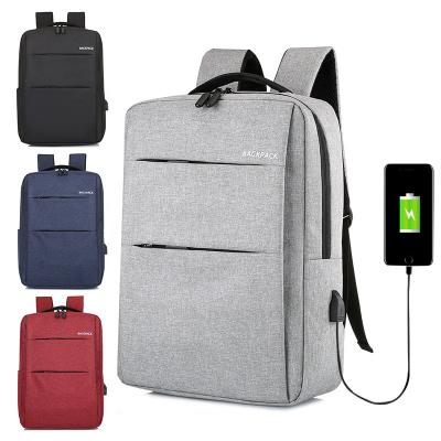 China With USB Fashion Hot Travel USB Business Laptop Waterproof Women Men Backpack for sale