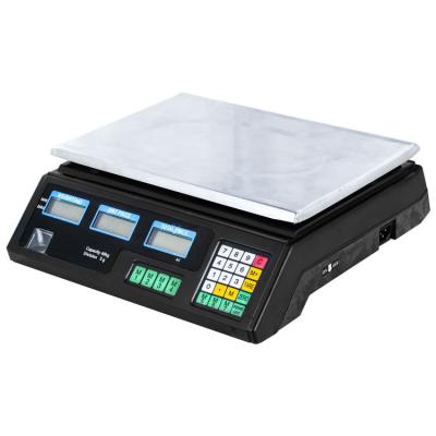 China Weigh Function Electronic Price Calculating Measures 40 Kg Weighing Digital Scale With Two Display for sale