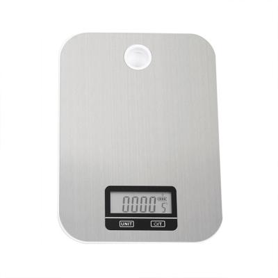 China WITH LID High Quality Multifunctional Stainless Steel 5Kg Digital Electronic Food Weighing Kitchen Scale for sale