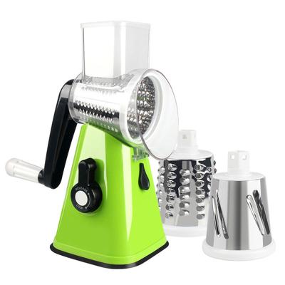 China Viable Multifunctional Crank Operated Rolling Vegetable Food Chopper Kitchen Gadget Grater Slicer Cheese Grater for sale