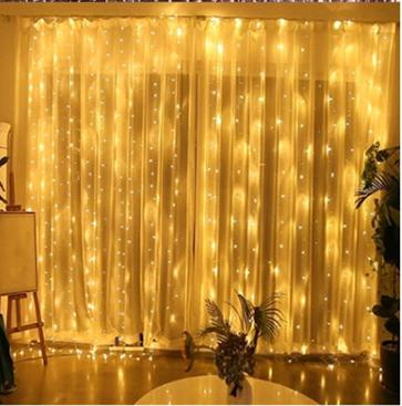 China Light Christmas /holiday /Party 200LEDs Window Curtain Lights 3X2M String 8 Mode For Christmas Holiday Indoor&Outdoor Party Waterproof Decorations for sale