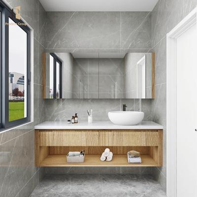 China Custom Bathroom Cabinet Gray Bathroom Cabinet Bathroom Vanity Cabinet Wall for sale