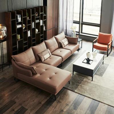 China Leather Sofa Living Room Furniture The Latest Sofa Design Removable Cover Durable for sale