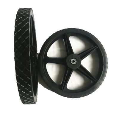 Chine lawn motor 14 inch plastic rubber wheels for grass trimmer à vendre